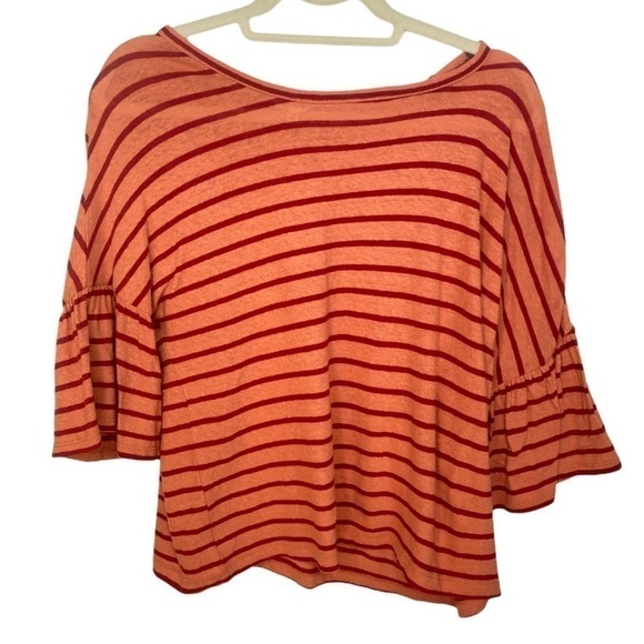 MADEWELL Flare Bell Short Sleeve Blouse Size XXS - Picture 2 of 4